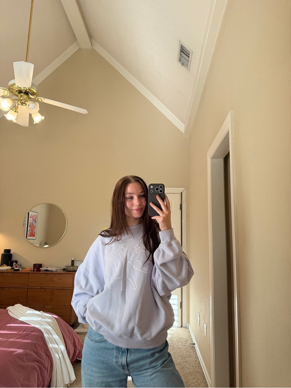 Relaxed Lilac Crewneck Sweatshirt - PacSun